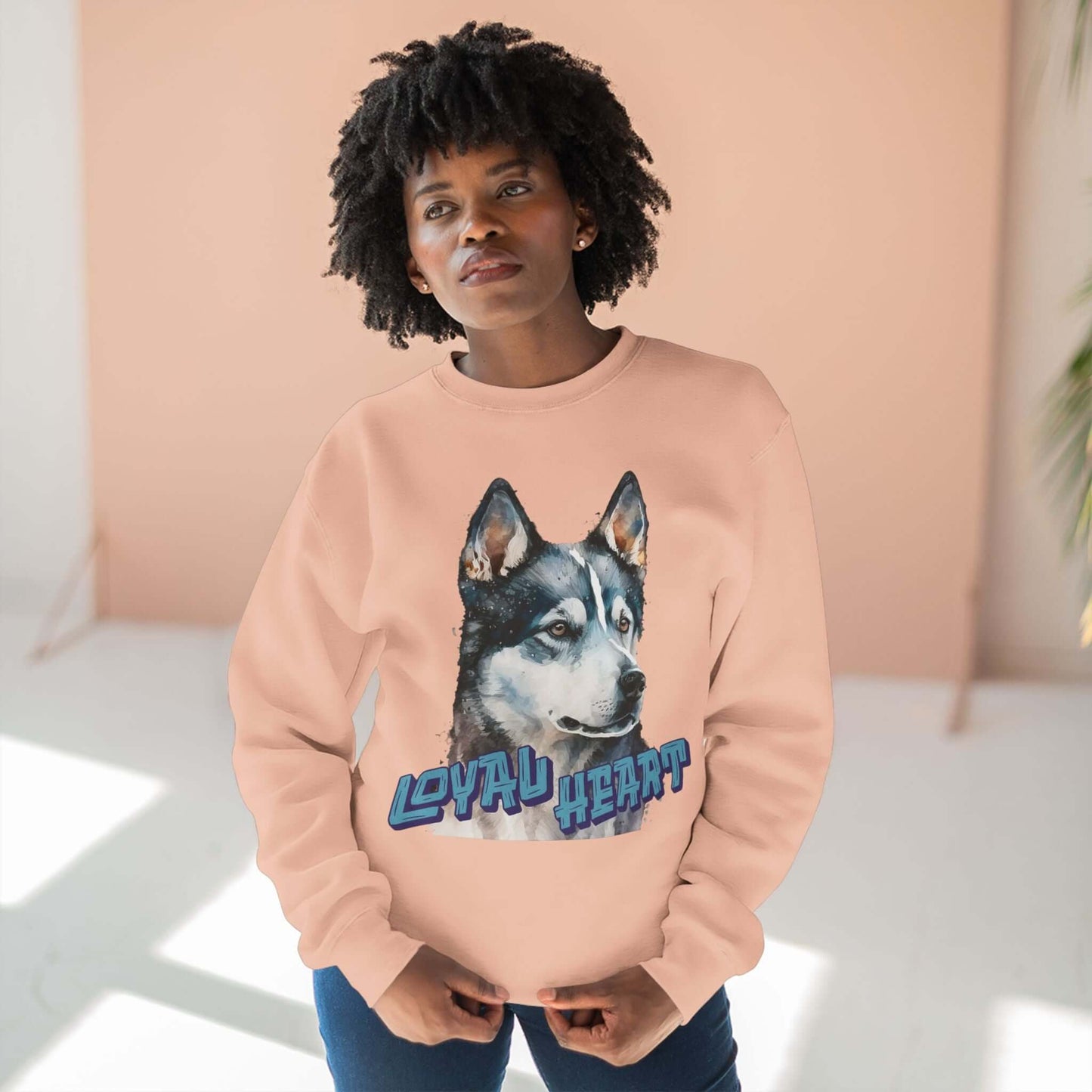 Loyal Heart Dog Lover Unisex Crewneck Sweatshirt style 3