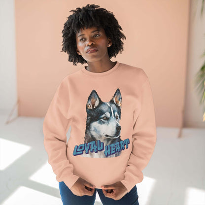 Loyal Heart Dog Lover Unisex Crewneck Sweatshirt style 3