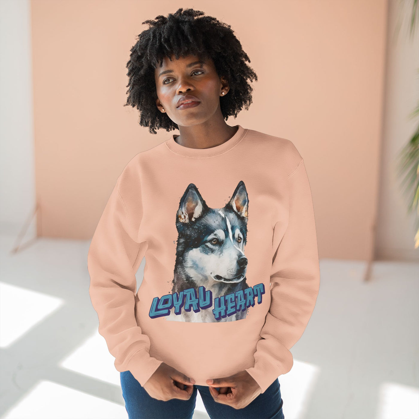 "Loyal Heart" Dog Lover style 3 Unisex Crewneck Sweatshirt