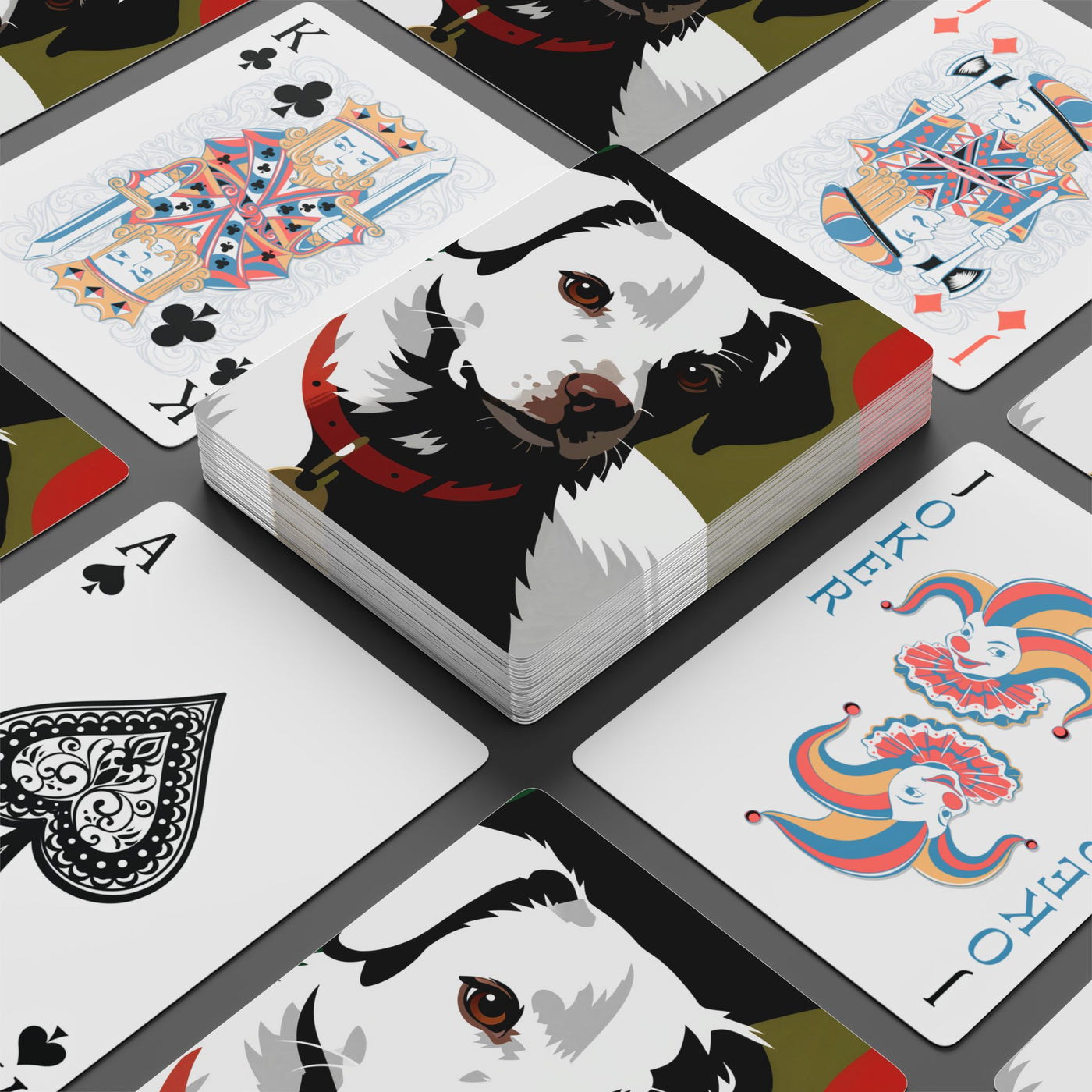 Dog style Poker Playing Cards - Custom Pet Design, Unique Card Game Gift, Dog Lovers, Fun Family Night, Stylish Housewarming