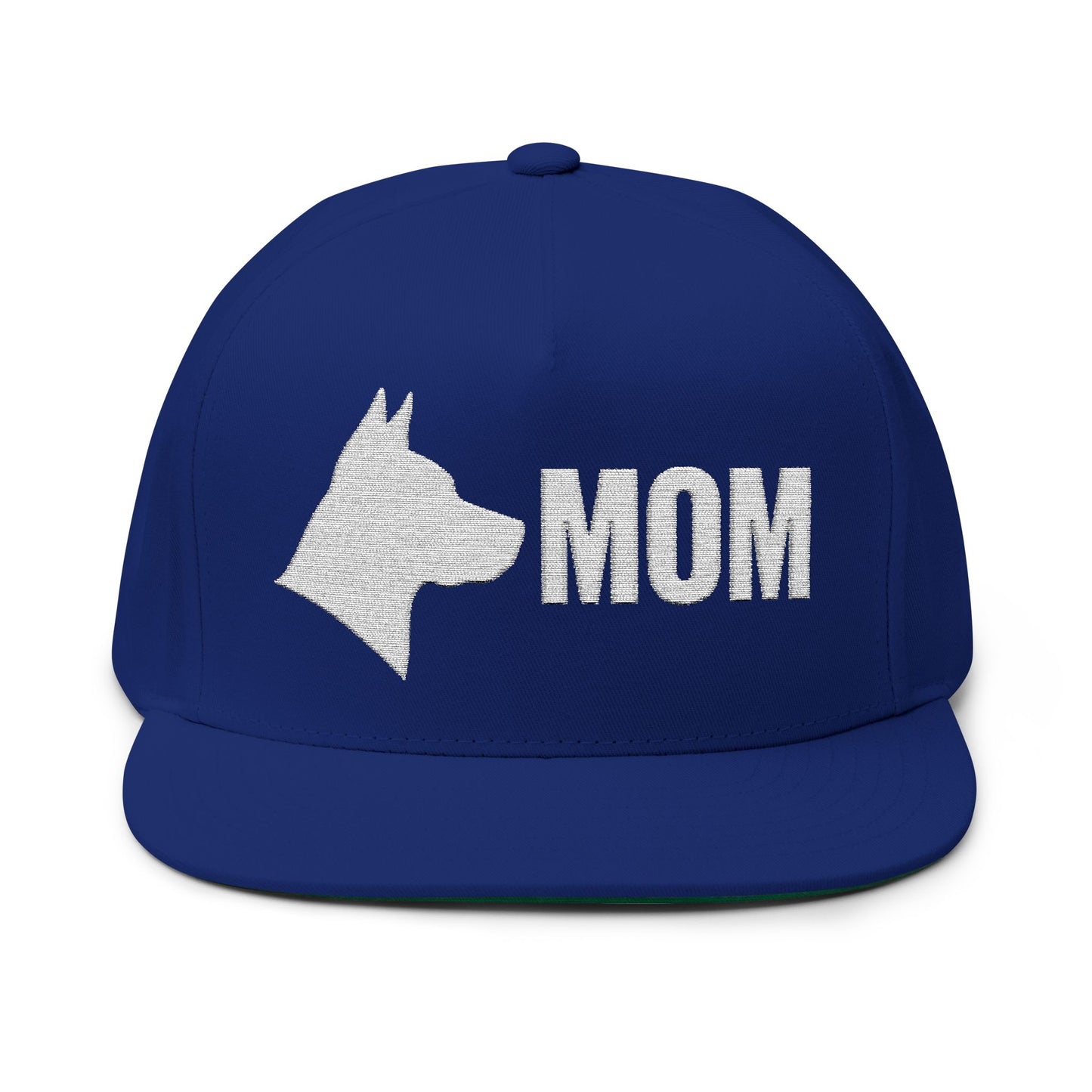 Stylish Embroidered Dog Mom Flat Bill Cap style 5