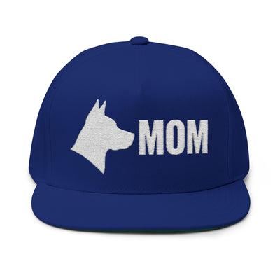 Dog Mom style 5 Flat Bill Cap | Stylish Pet Lover Hat | Perfect Gift for Dog Owners | Embroidered Dog Mom Cap | Fun Pet Accessories