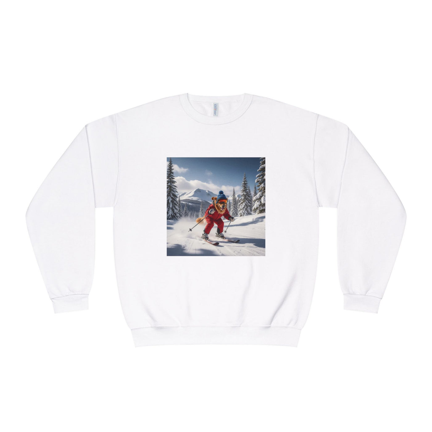 Skiing Dog Unisex NuBlend® Crewneck Sweatshirt