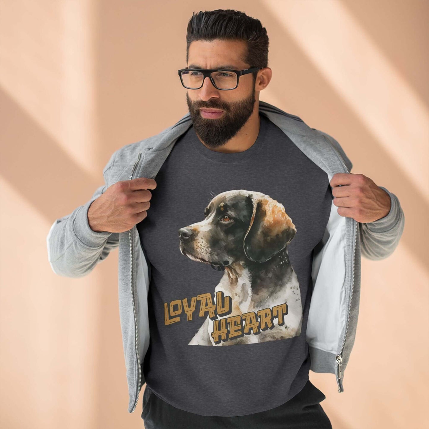 Loyal Heart Dog Lover Unisex Crewneck Sweatshirt style 4