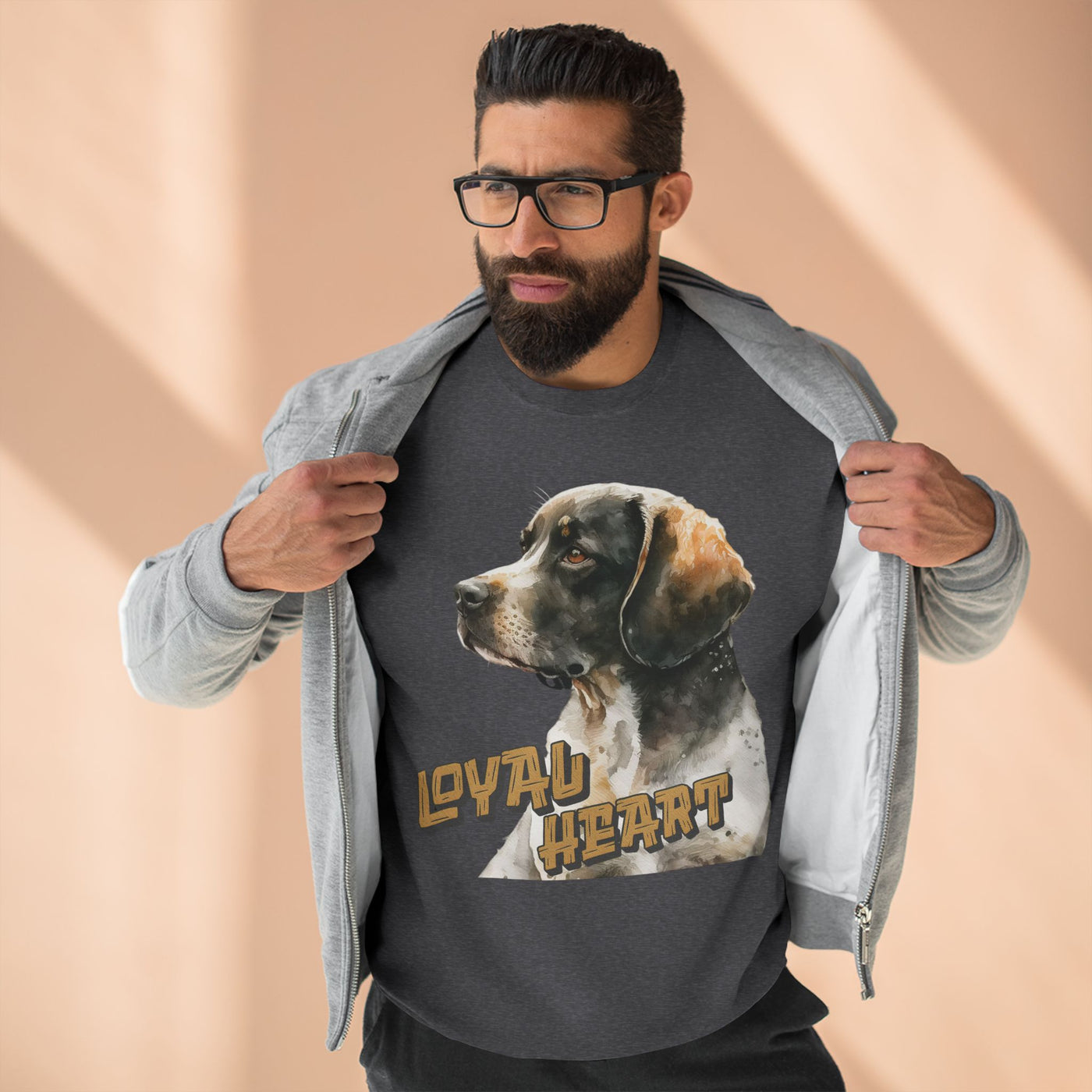 "Loyal Heart" Dog Lover style 4 Unisex Crewneck Sweatshirt