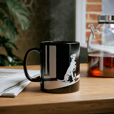 Stylish Black Dog Mug - Perfect for Pet Lovers, Gifts, Coffee Lovers, Home & Office, Dog Mom/Dad