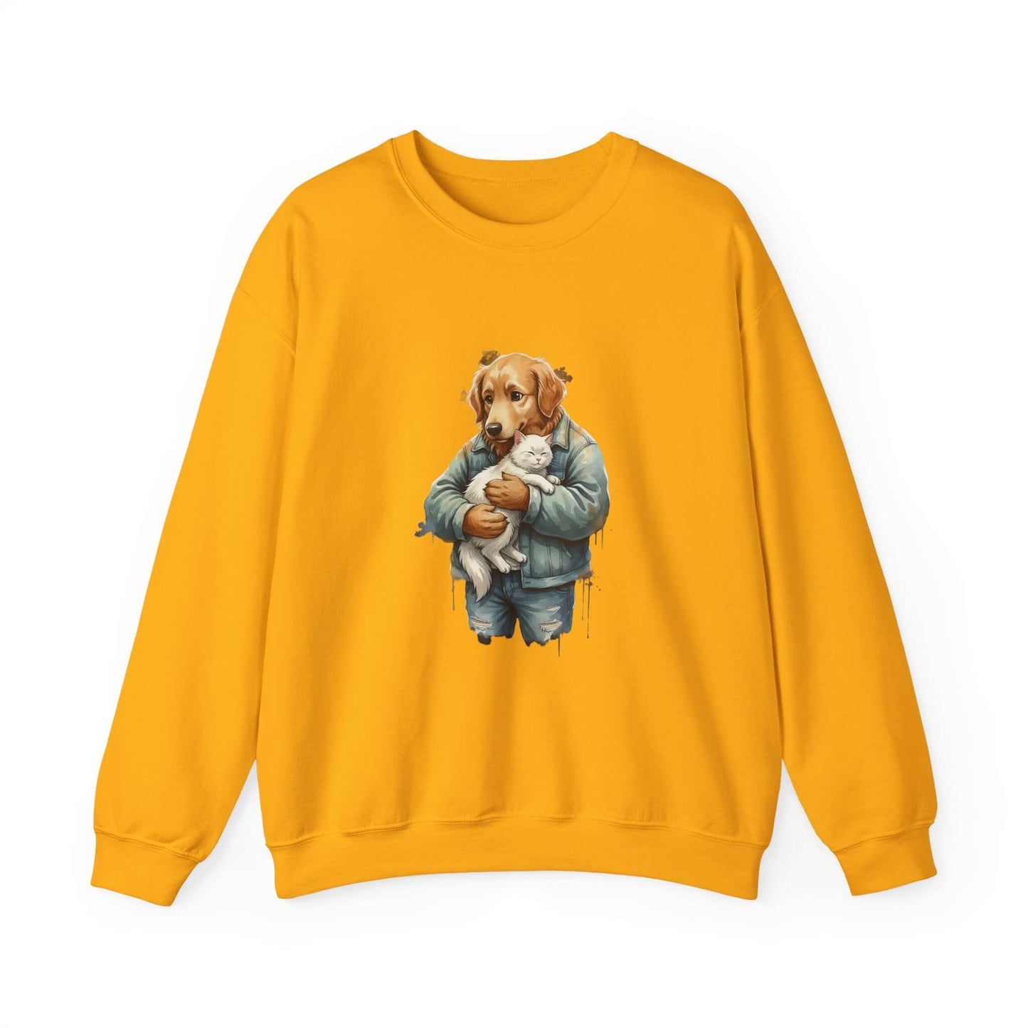 Watercolor Dog painting Unisex Crewneck Sweatshirt style 6