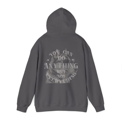 Dog Lover plus Slogan on Back Unisex Pullover Hoodie featuring a motivational quote on the back.