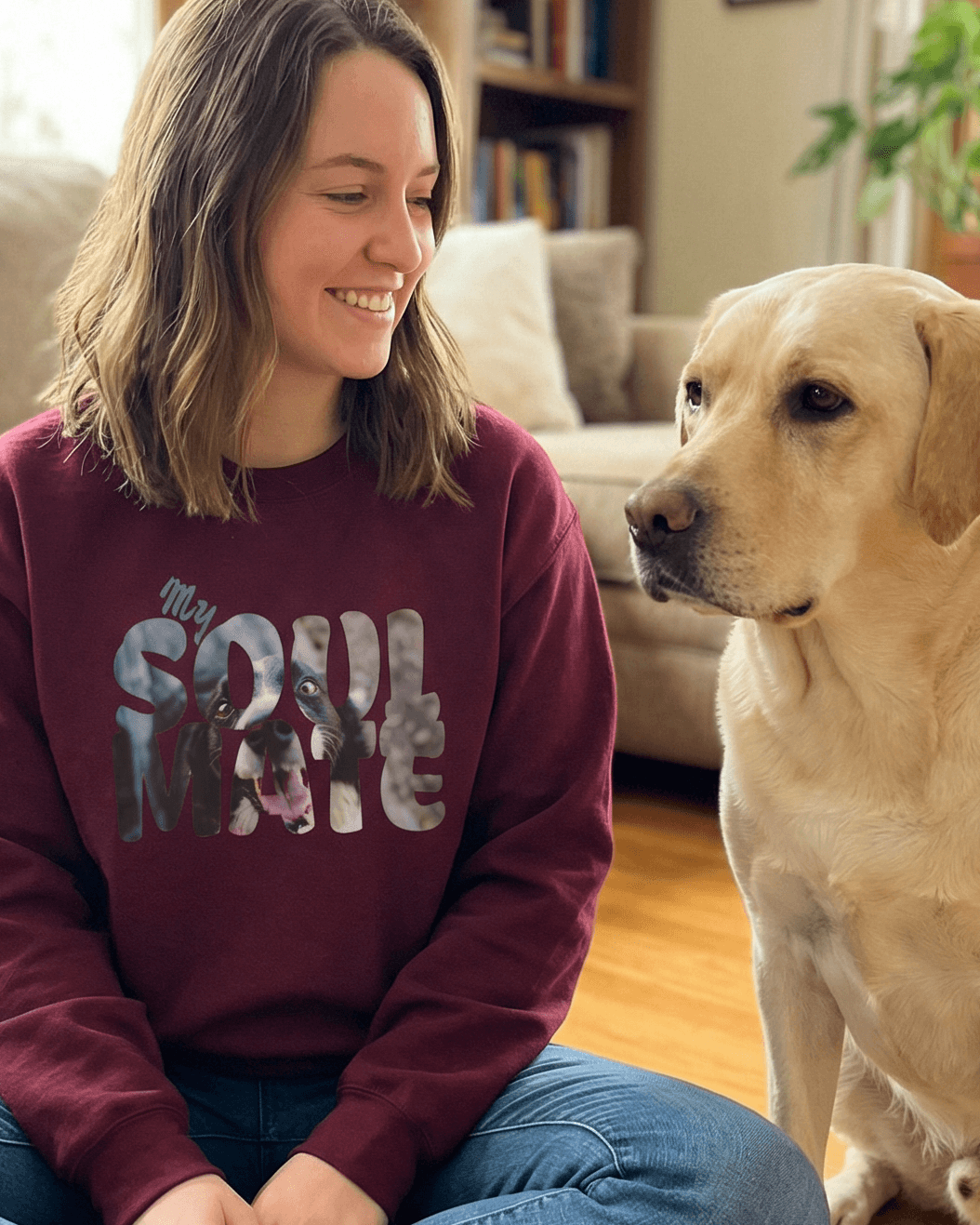 Dog My Soulmate Unisex Crewneck Sweatshirt