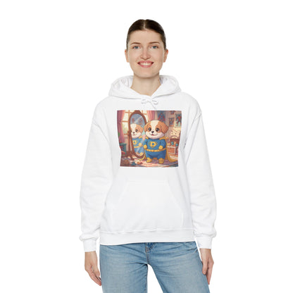 Dog cosplay Superman Funny Design Unisex Hoodie style 2