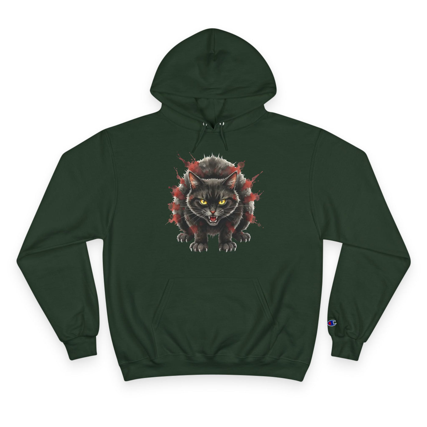 Mad Cat style 3 Men and Women Champion Hoodie