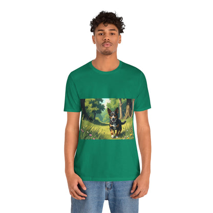 Adorable Dog comic style 1  Unisex Soft Tee| Cute Dog Lover's Shirt, Animal Graphic T-Shirt, Pet Themed Gift, Casual Wear