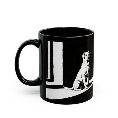 Stylish Black Dog Mug - Perfect for Pet Lovers, Gifts, Coffee Lovers, Home & Office, Dog Mom/Dad