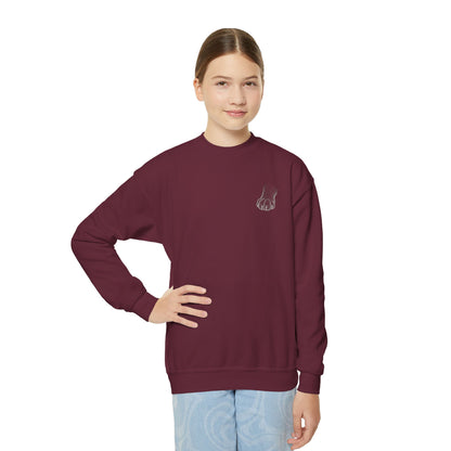 Black Cat - Cozy Unisex Youth Crewneck Sweatshirt style 1
