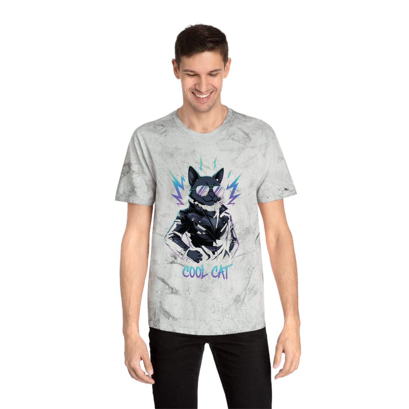 Colorful Cool Cat Unisex T-Shirt - Vibrant Graphic Tee, Gift for Cat Lovers, Casual Wear, Streetwear, Unique Style