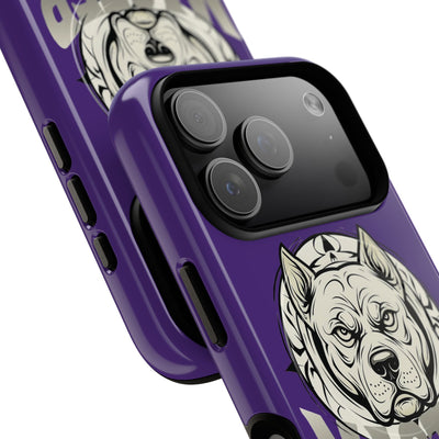 Master Dog Purple Tough Magnetic iPhone 17 / 17 Air / Pro / Pro Max Protective Case support MagSafe