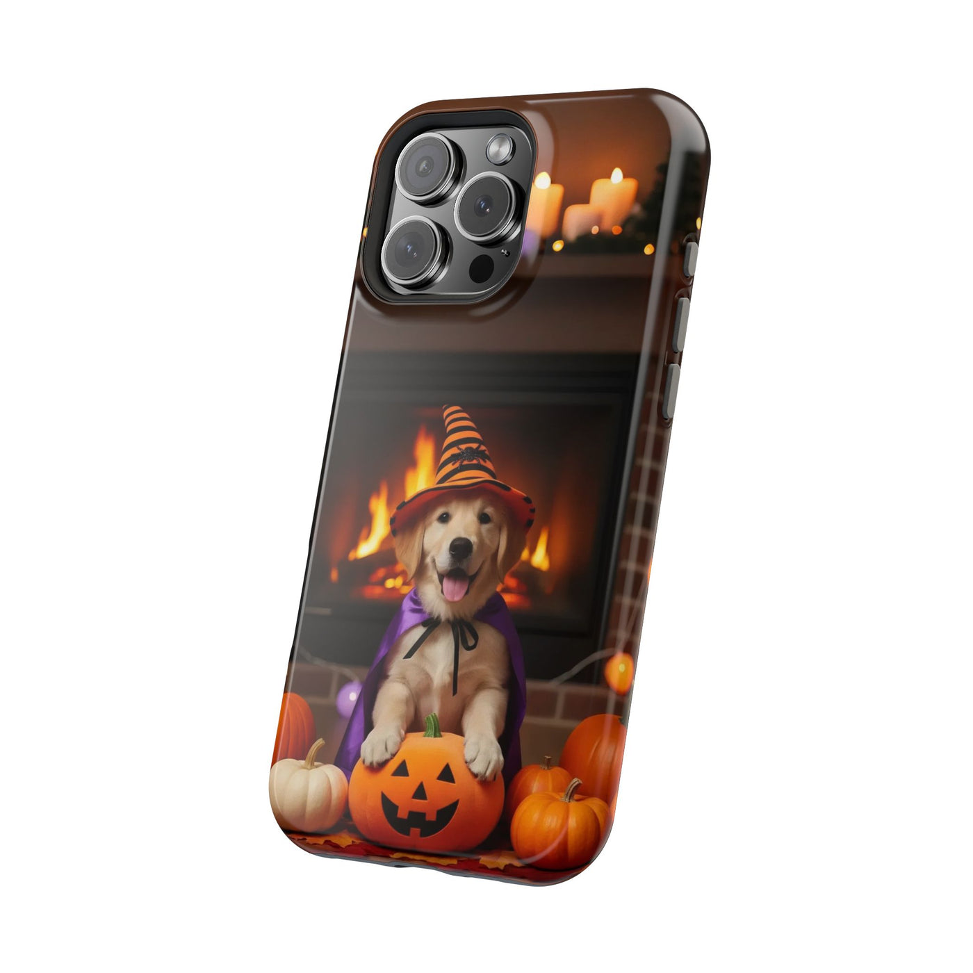 Halloween cute puppy photo style 1 Magnetic Impact-Resistant Phone Case, Cute Dog Design, Pet Owner Gift, Animal Lover Accessory, Birthday Gift for Dog Lovers