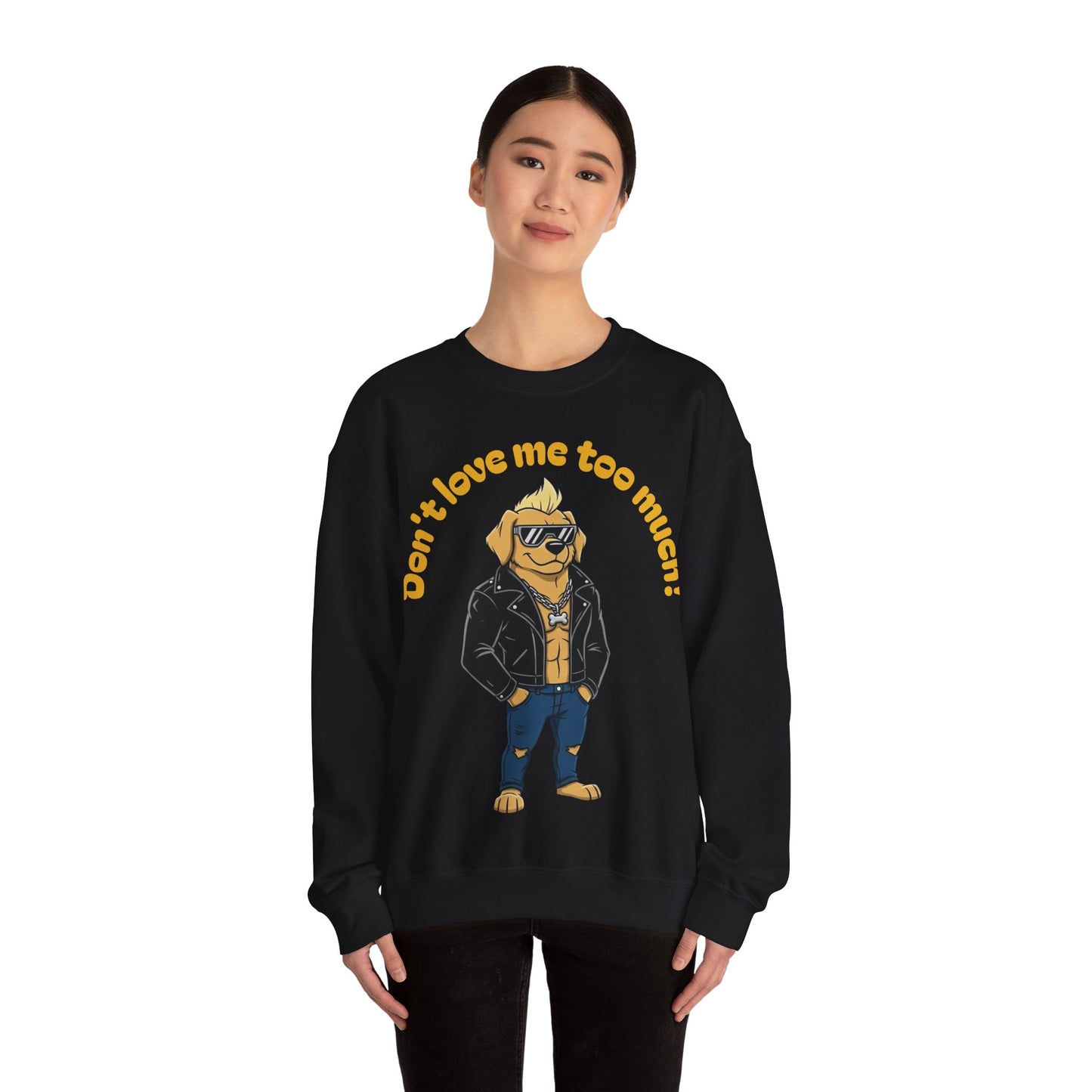 Cool Dog Unisex Heavy Blend Crewneck Sweatshirt style 2