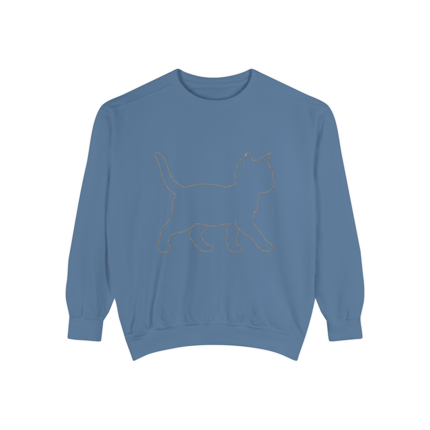 Walking Cat Shadow style 2 Cozy Graphic Unisex Crewneck Sweatshirt