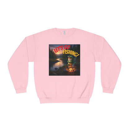 Crocodile Cat Fishing Unisex NuBlend Sweatshirt style 1