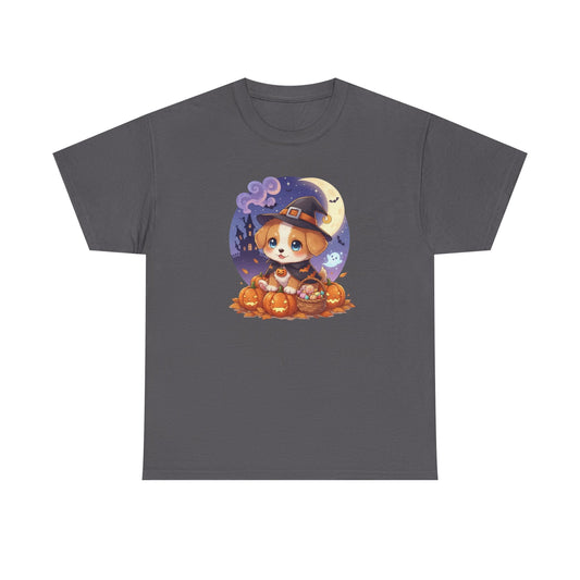 Halloween cute puppy anime style 1 Unisex Tee - Cute Dog T-Shirt for Pet Lovers, Dog Owners, Sports Enthusiasts, Gifts for Animal Lovers, Casual Everyday Wear
