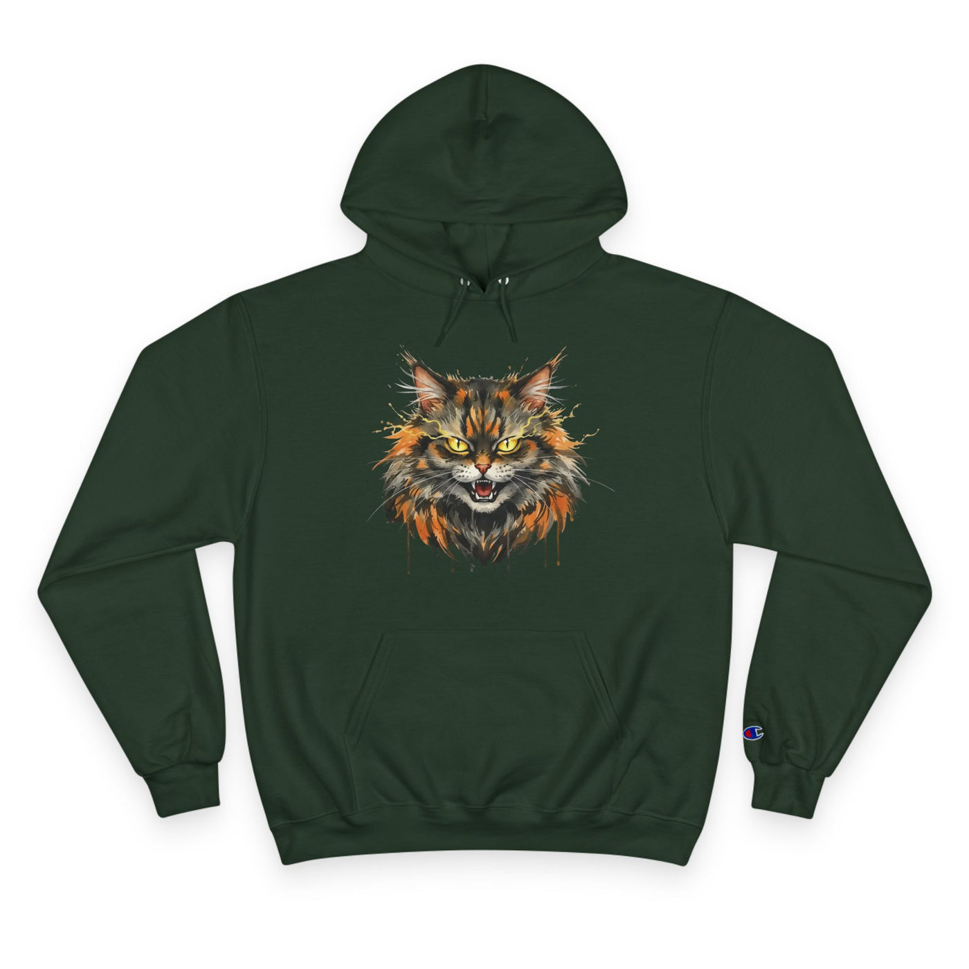 Mad Cat style 1 Men and Women Champion Hoodie
