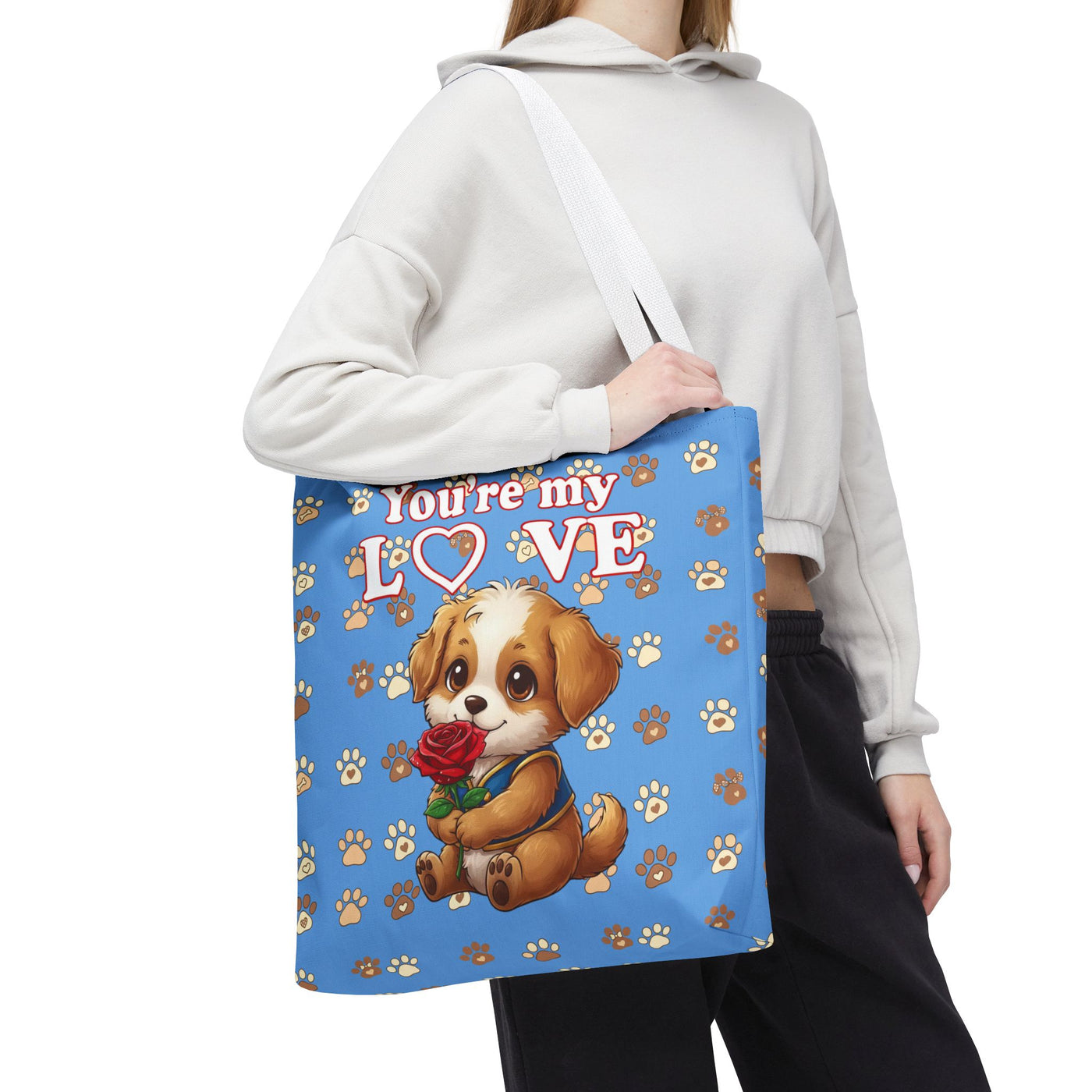 Cute Dog Lover Tote Bag - You're My Love style 1