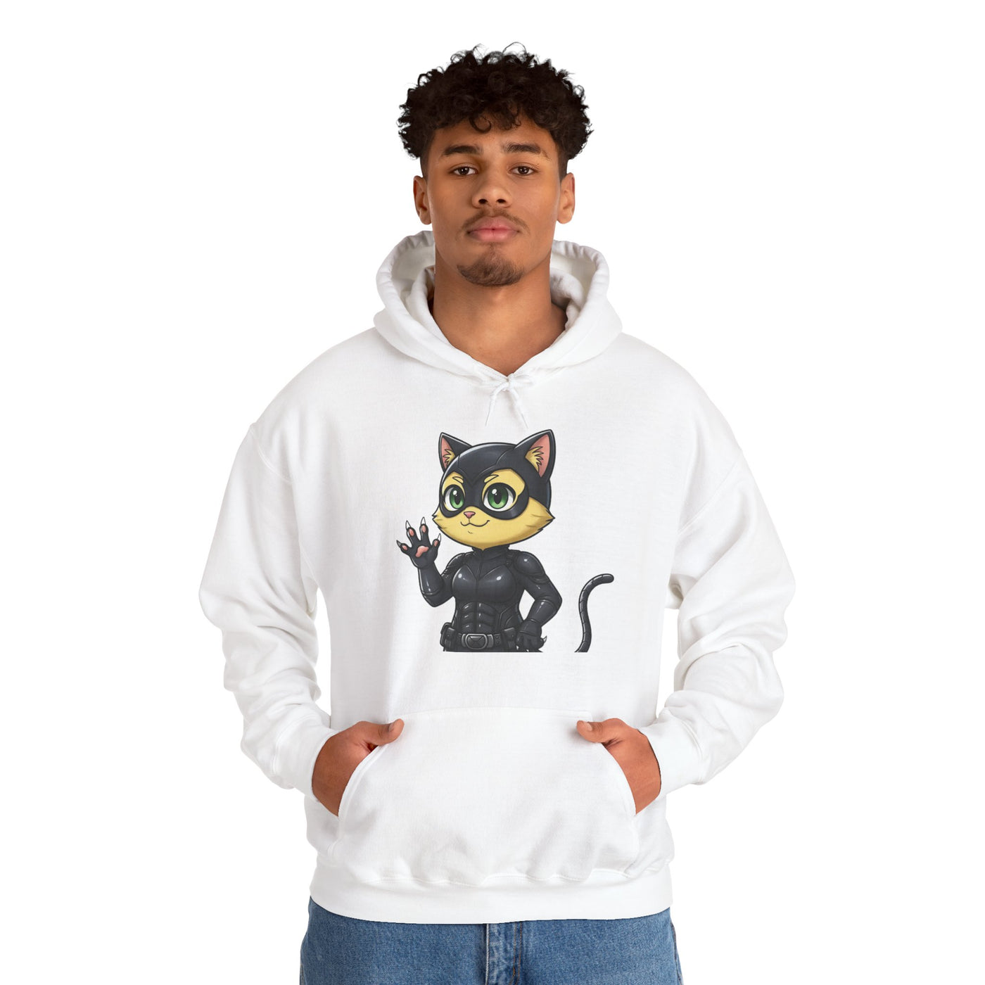 Cat cosplay Cat Woman style 2 Unisex Hoodie - Fun & Playful Design