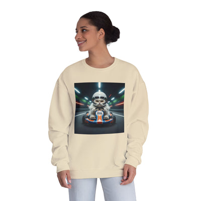 Go Kart Cat style 2 Unisex NuBlend® Crewneck Sweatshirt