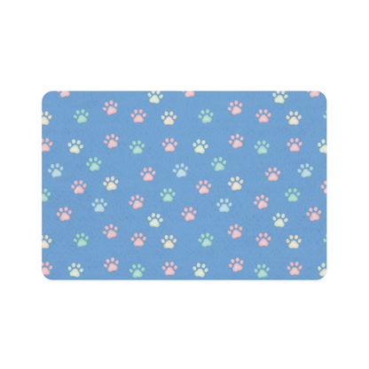 Cat Dog Paw pattern 12x18 inches Pet Food Mat style 2