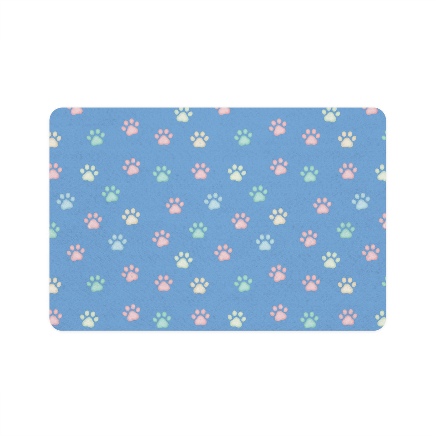 Cat/Dog Paw pattern style 2 Pet Food Mat (12x18)