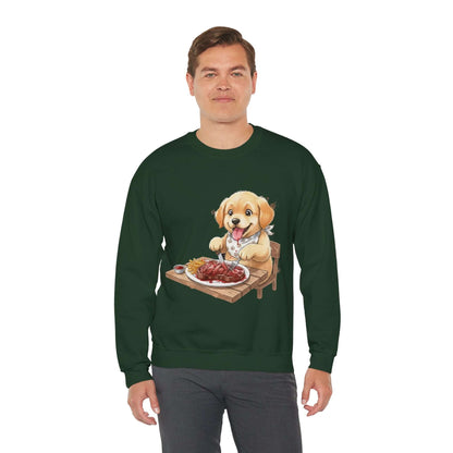 Watercolor Dog painting Unisex Crewneck Sweatshirt style 1