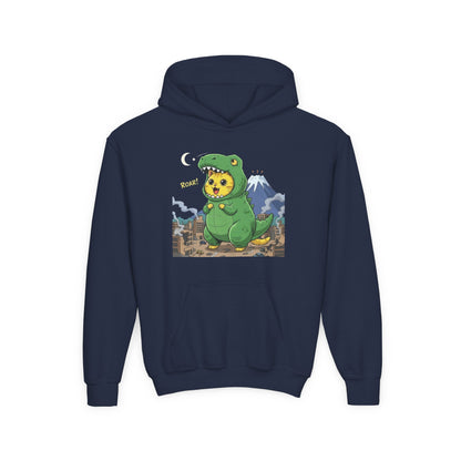 Cat cosplay Godzilla Unisex Kids Hoodie style 1