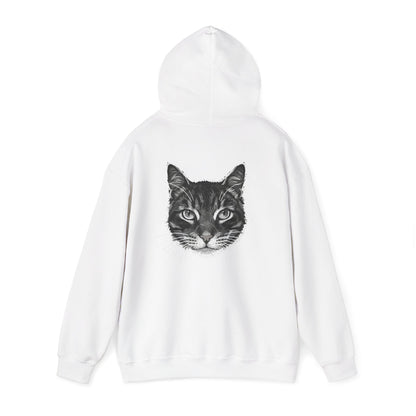 Cozy Cat Lover Hoodie style 1- Unisex Heavy Blend™ Sweatshirt, Purrfect Gift for Pet Owners, Casual Wear, Cat Themed Apparel, Cozy Clothing