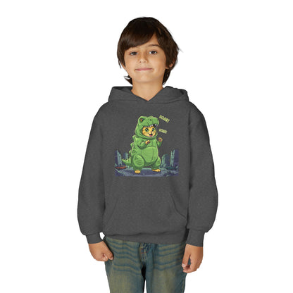 Cat cosplay Godzilla Unisex Kids Hoodie style 2
