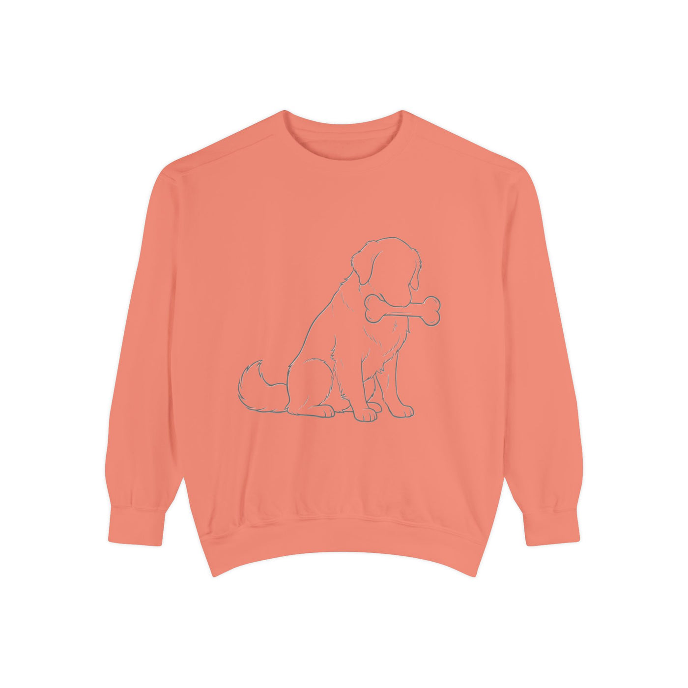 Sitting Dog Shadow style 1 Cozy Graphic Unisex Crewneck Sweatshirt