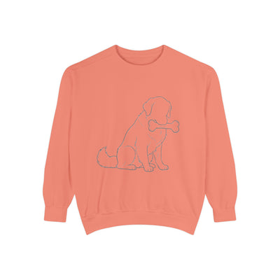 Sitting Dog Shadow style 1 Cozy Graphic Unisex Crewneck Sweatshirt