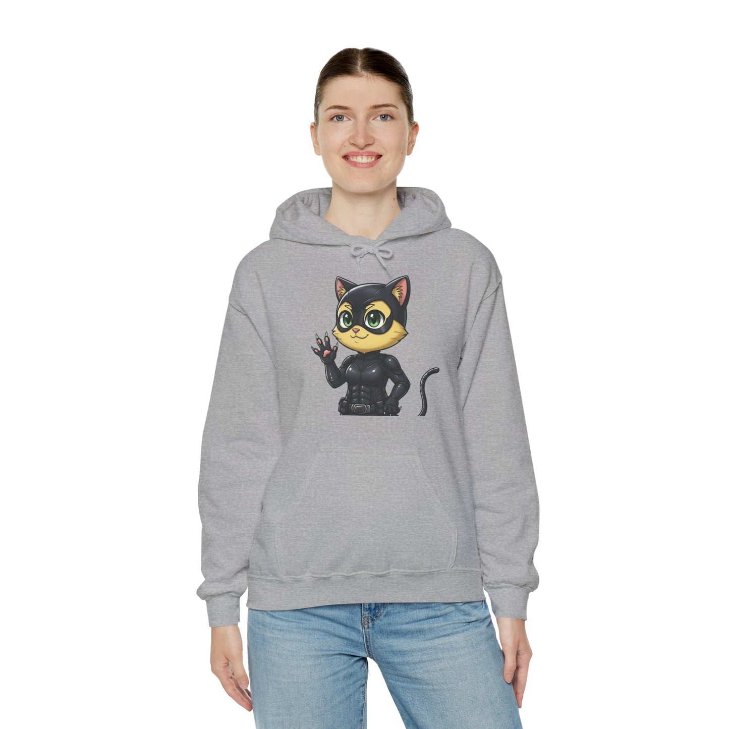Cat cosplay Cat Woman Funny Design Unisex Hoodie style 2