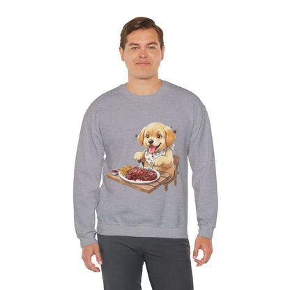 Watercolor Dog painting Unisex Crewneck Sweatshirt style 1