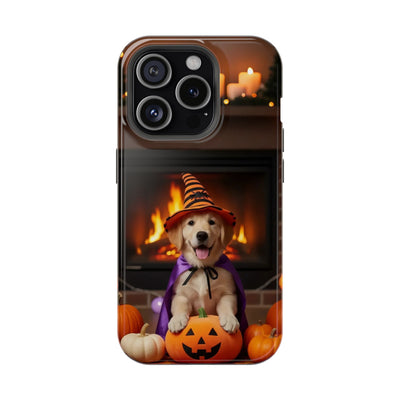 Halloween cute puppy photo style 1 Magnetic Impact-Resistant Phone Case, Cute Dog Design, Pet Owner Gift, Animal Lover Accessory, Birthday Gift for Dog Lovers