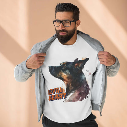 Loyal Heart Dog Lover Unisex Crewneck Sweatshirt style 1