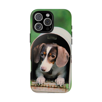 Puppy in mailbox - Tough Phone Case for Apple iPhone & Samsung Galaxy, Cute Pet Accessories, Gift for Cat Lovers