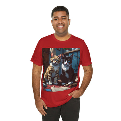 Adorable Cat Lovers Tee style 1- Cute Cat Graphic Tee, Pet Lover Gift, Animal T-Shirt, Birthdays, Cat Enthusiasts, Everyday Wear