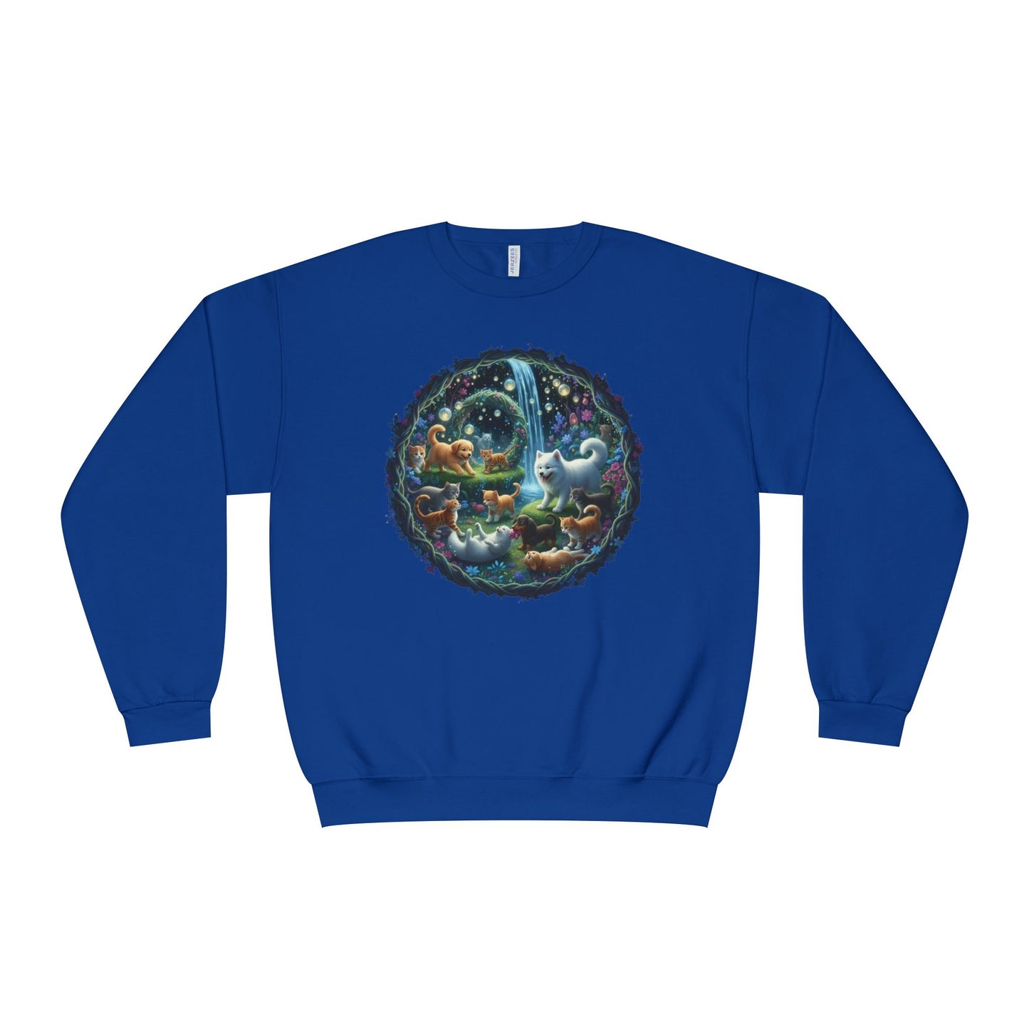 Cats & Dogs Happy Garden Unisex NuBlend Crewneck Sweatshirt style2