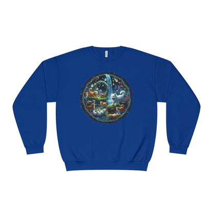 Cats & Dogs Happy Garden Unisex NuBlend Crewneck Sweatshirt style2