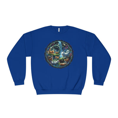 Cats & Dogs Happy Garden Unisex NuBlend® Crewneck Sweatshirt