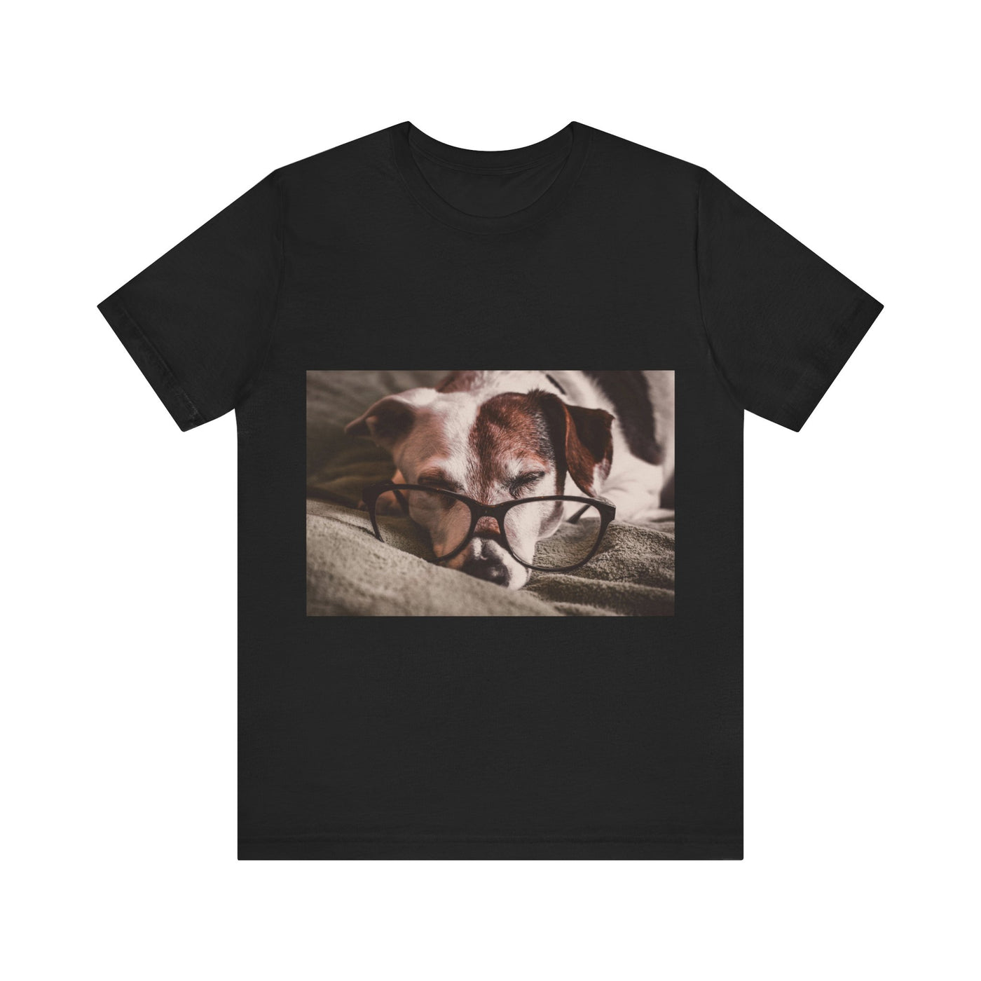 Dog wear glasses - Unisex Jersey Short Sleeve Tee