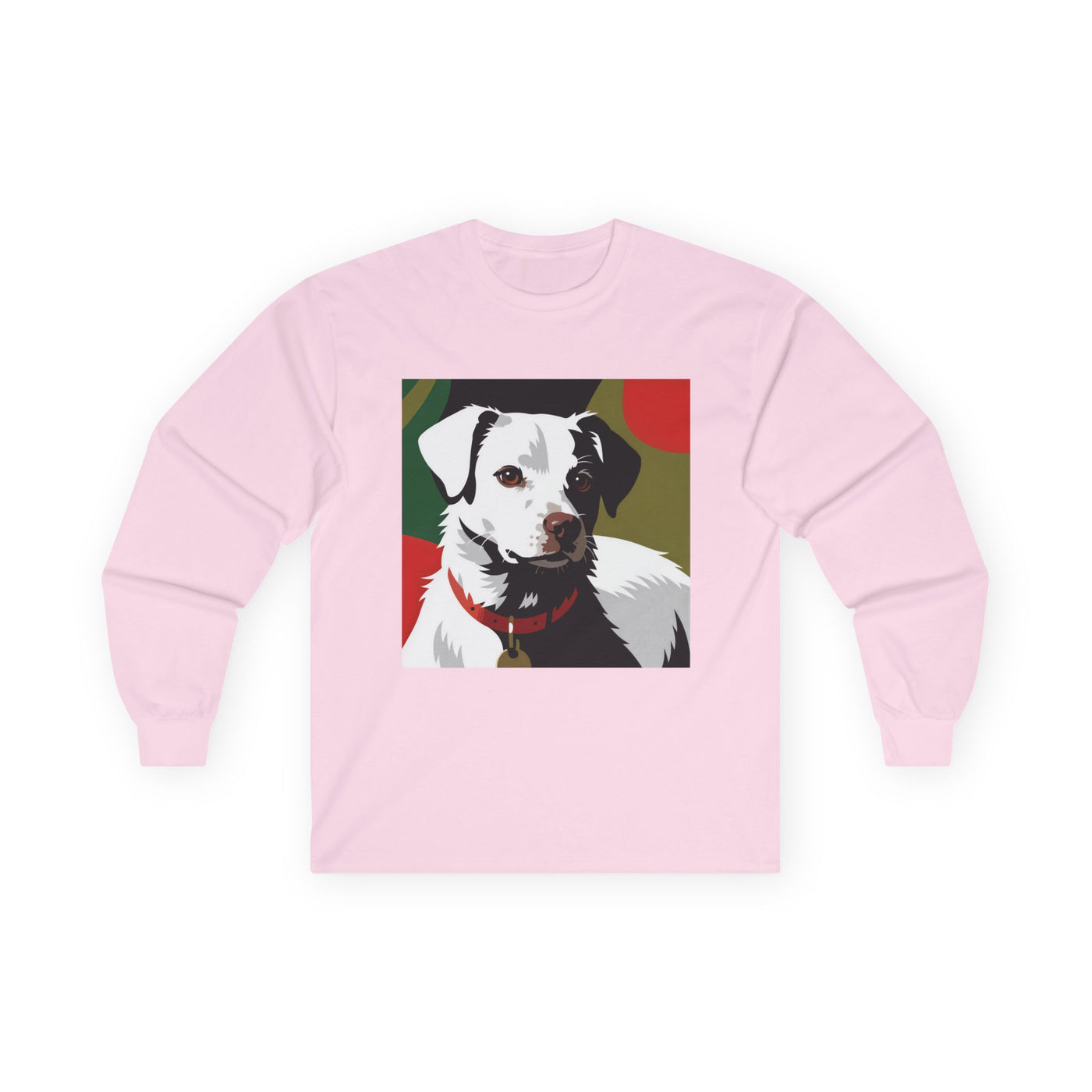 Dog Lover Long Sleeve Tee style 1, Pet Gift, Casual Wear, Animal Lover Shirt, Unique Dog Art Clothing