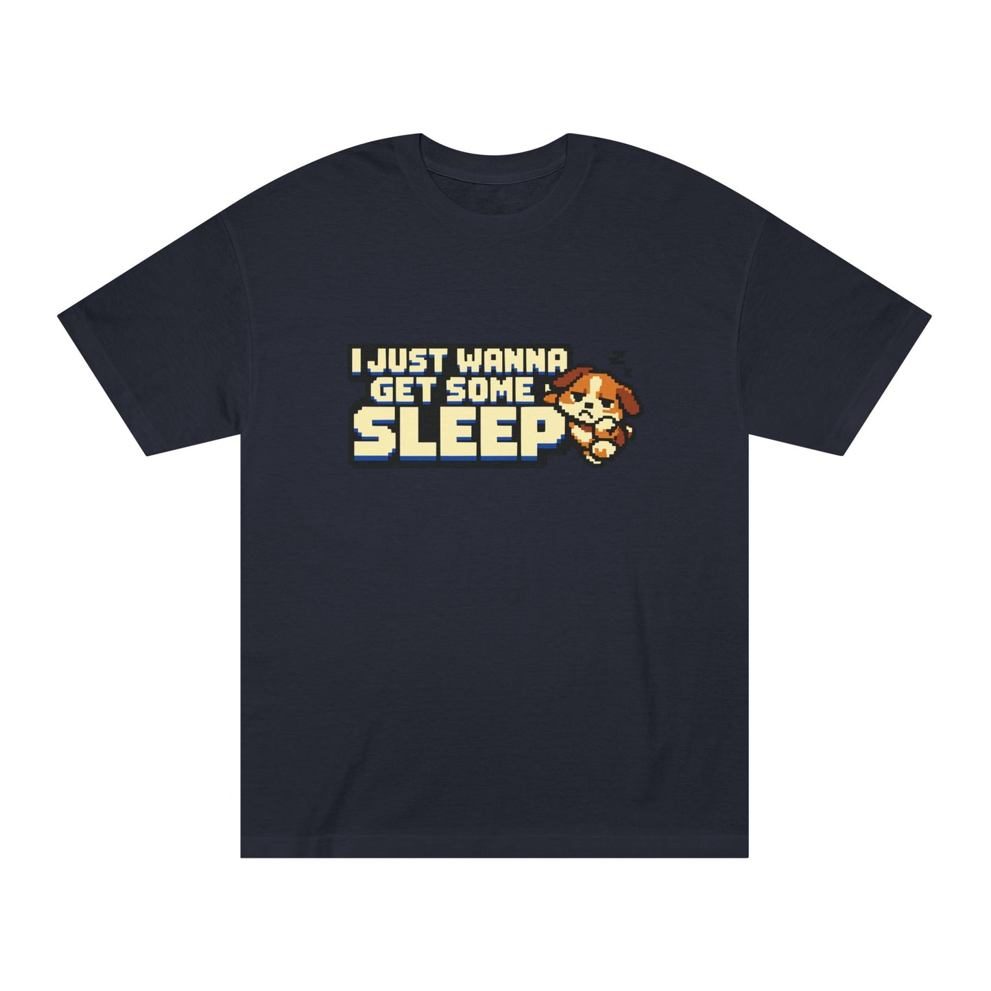 I Just Wanna Get Some Sleep Cute Sleeping Puppy Graphic T‑Shirt