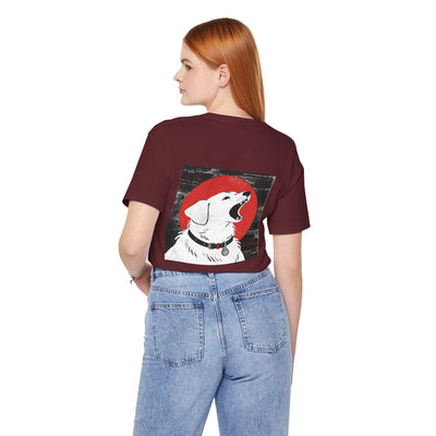 Dog Lover's Unisex Short Sleeve Tee Dog Head style | Pet Enthusiast Shirt, Gift for Dog Lovers, Animal Lovers Apparel, Casual Wear, Fun Dog Graphic T-Shirt